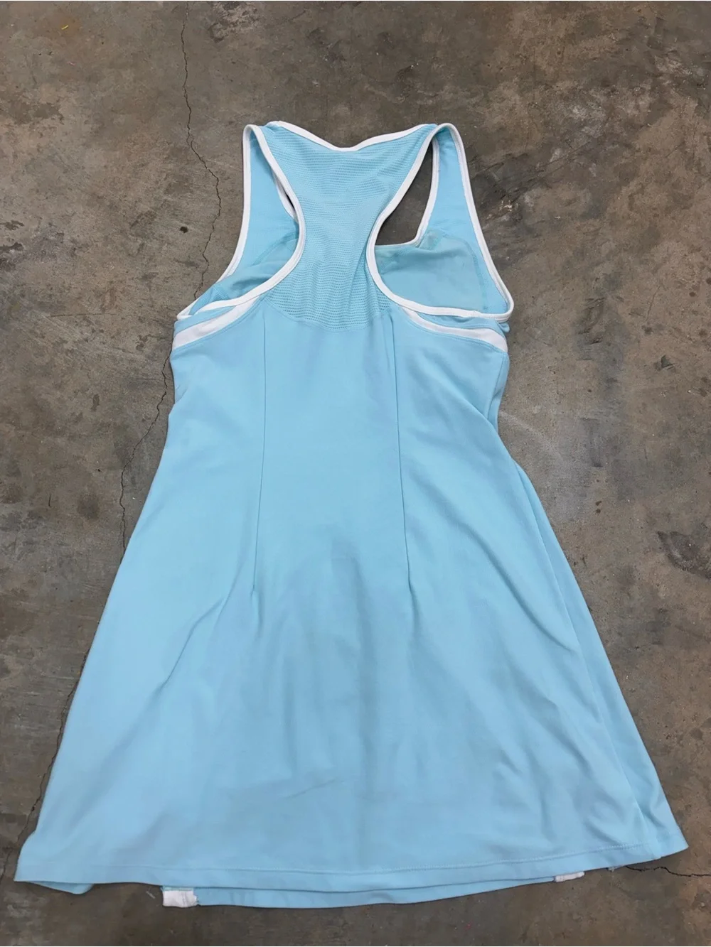 Vintage Nike Fit Dry Middle Swoosh Sky Blue Tennis Golf Dress Womens Small - Picture 5 of 8
